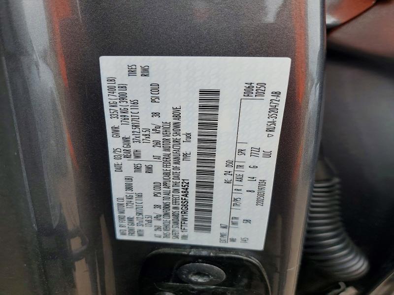 Продаж на аукціоні авто 2025 Ford F150, vin: 1FTFW1RG8SFA84521, номер лоту: 60956506
