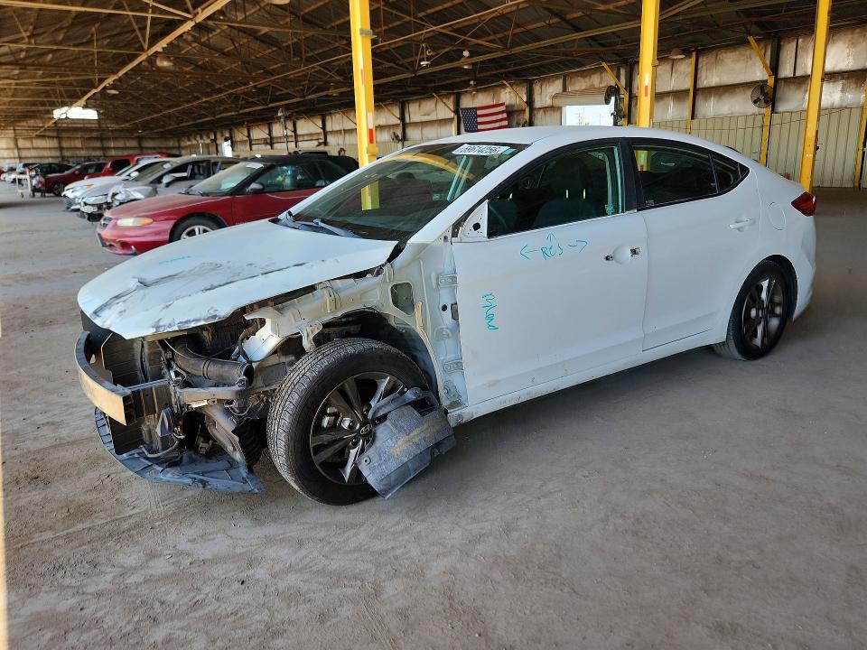 59614256 :رقم المزاد ، 5NPD84LF4JH258043 vin ، 2018 Hyundai Elantra مزاد بيع