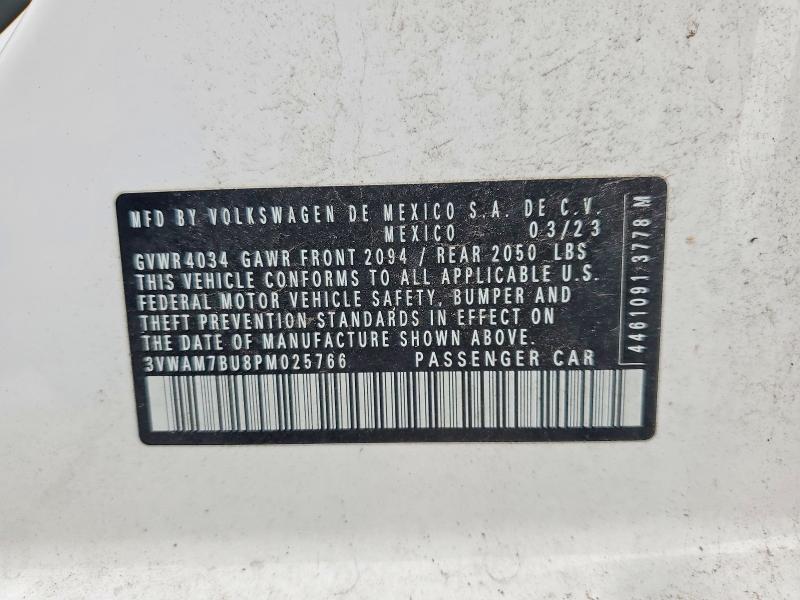 Продаж на аукціоні авто 2023 Volkswagen Jetta, vin: 3VWAM7BU8PM025766, номер лоту: 60469066
