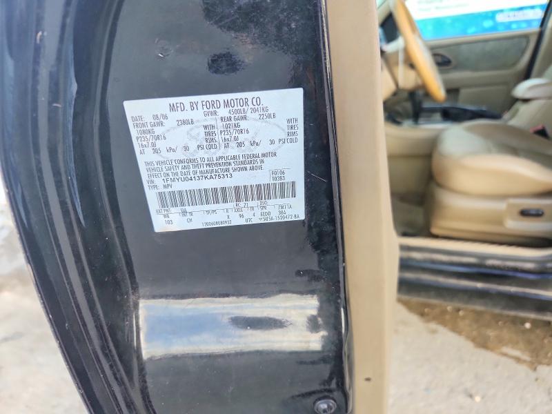 62069016 :رقم المزاد ، 1FMYU04137KA75313 vin ، 2007 Ford Escape مزاد بيع