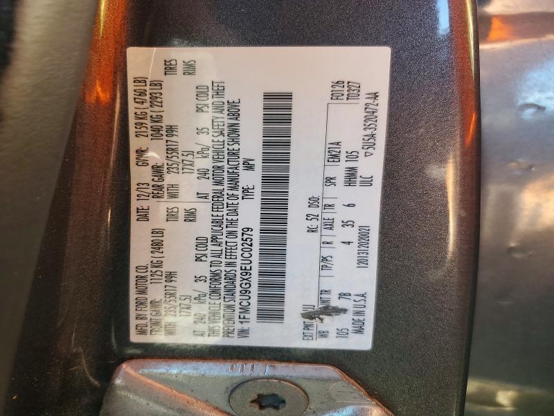 Продажа на аукционе авто 2014 Ford Escape, vin: 1FMCU9GX9EUC02579, номер лота: 61057126