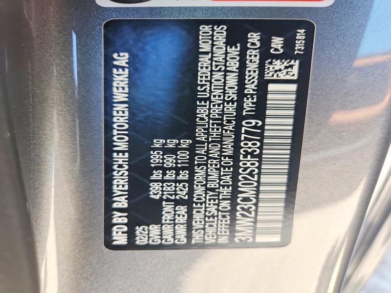 Продажа на аукционе авто 2025 Bmw 230i, vin: 3MW23CM02S8F38779, номер лота: 60829436