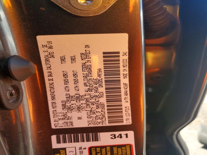 2018 Toyota Tacoma მანქანა იყიდება აუქციონზე, vin: 3TMCZ5AN3JM168207, აუქციონის ნომერი: 59280626