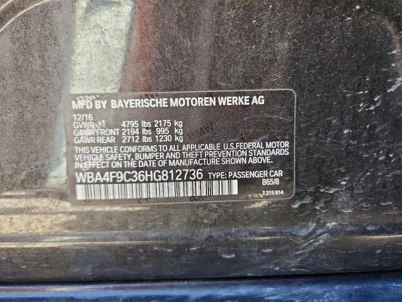 59610986 :رقم المزاد ، WBA4F9C36HG812736 vin ، 2017 Bmw 430xi مزاد بيع
