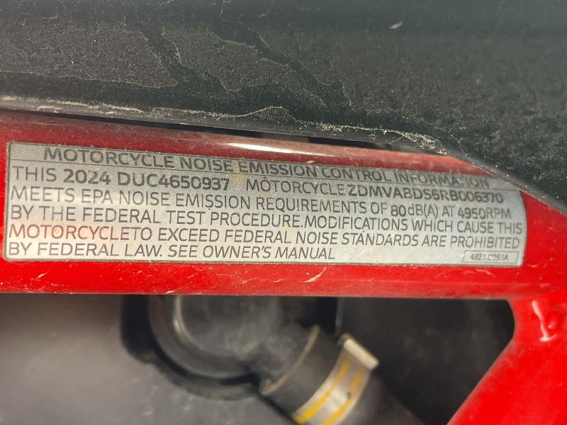 Aukcja sprzedaży 2024 Ducati Supersport, vin: ZDMVABDS6RB006370, numer aukcji: 58473196