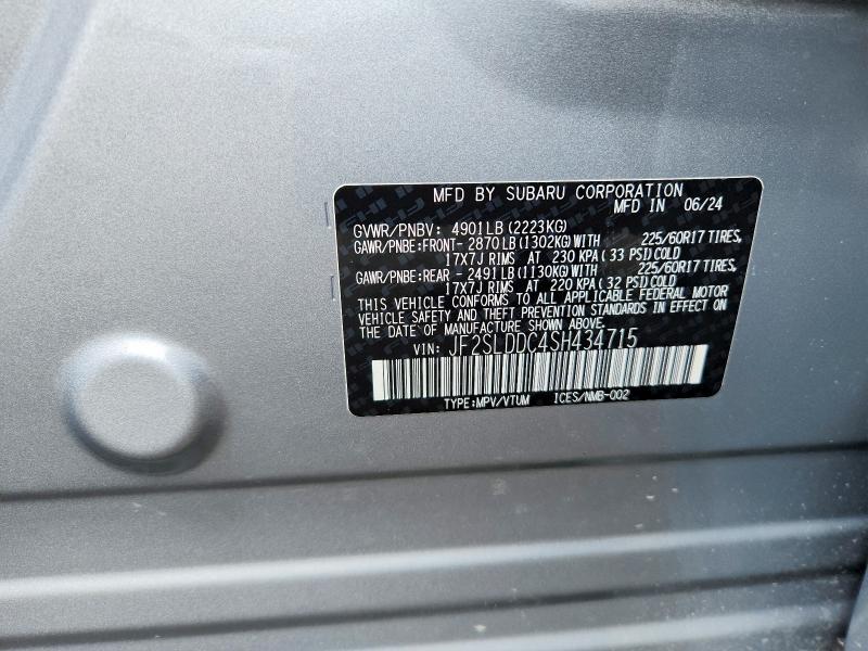 Aukcja sprzedaży 2025 Subaru Forester, vin: JF2SLDDC4SH434715, numer aukcji: 63346436