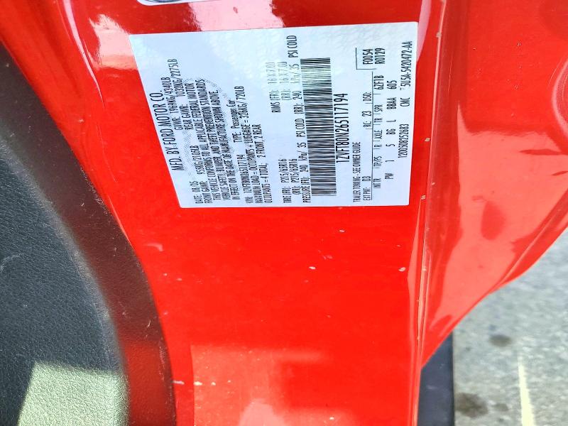 2006 Ford Mustang მანქანა იყიდება აუქციონზე, vin: 1ZVFT80N265117194, აუქციონის ნომერი: 62104526
