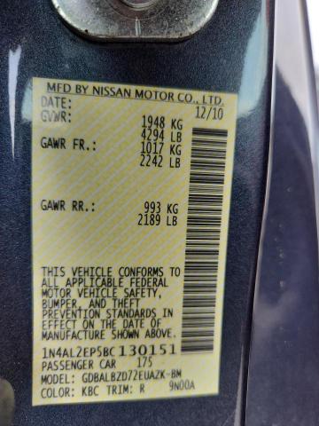 62945516 :رقم المزاد ، 1N4AL2EP5BC130151 vin ، 2011 Nissan Altima مزاد بيع