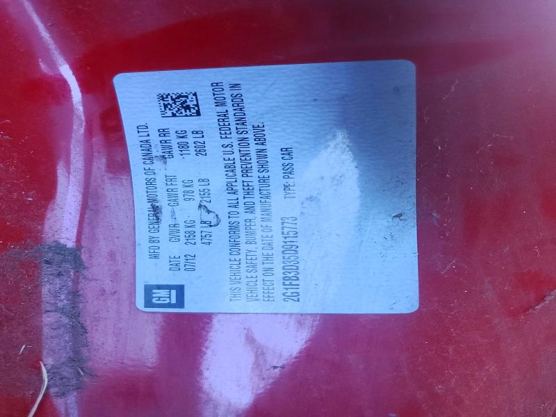 Aukcja sprzedaży 2013 Chevrolet Camaro, vin: 2G1FB3D35D9115773, numer aukcji: 60031496