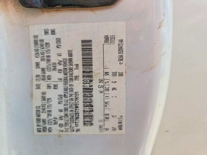 2021 Ford F250 მანქანა იყიდება აუქციონზე, vin: 1FT7W2BT8MEC06191, აუქციონის ნომერი: 60950416