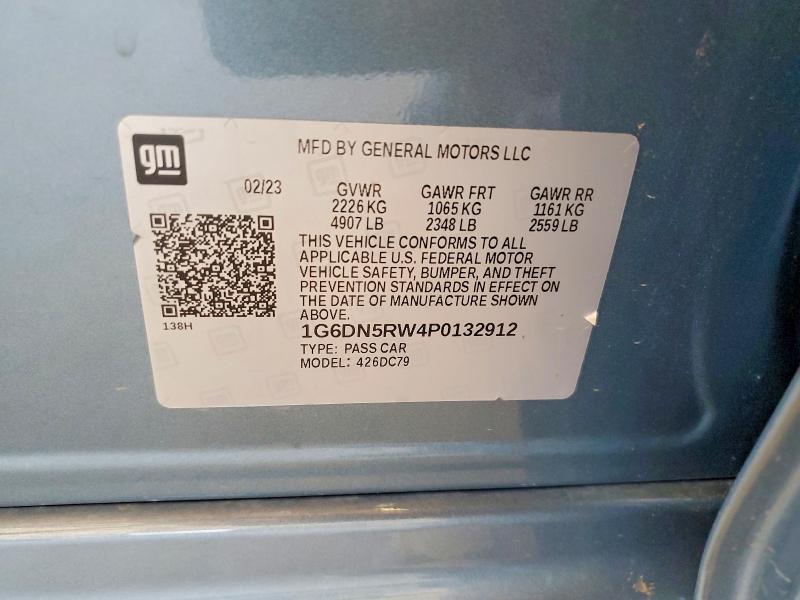 Продаж на аукціоні авто 2023 Cadillac Ct5, vin: 1G6DN5RW4P0132912, номер лоту: 61870356