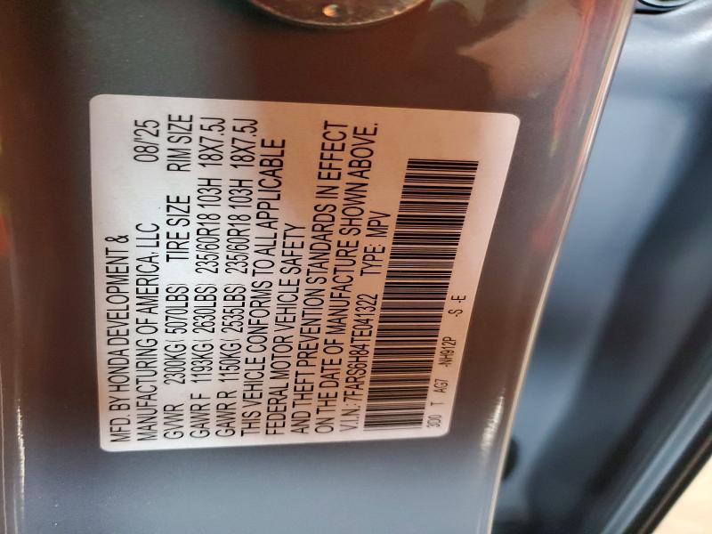 58631686 :رقم المزاد ، 7FARS6H84TE041322 vin ، 2026 Honda Cr-v مزاد بيع