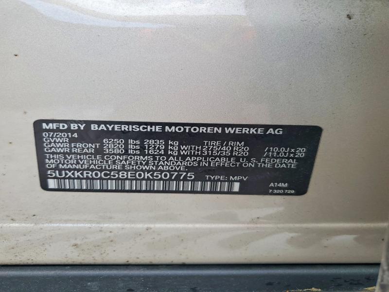 Продажа на аукционе авто 2014 Bmw X5, vin: 5UXKR0C58E0K50775, номер лота: 59378756