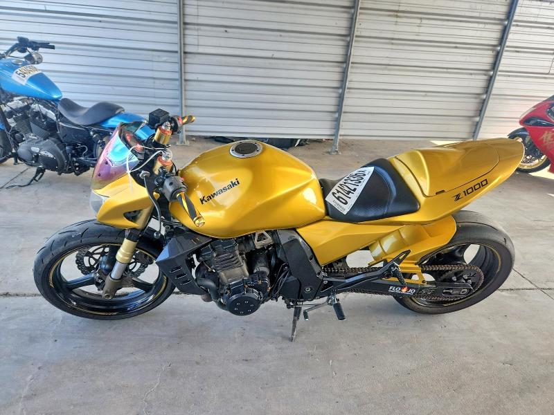 61421336 :رقم المزاد ، JKAZRCA143A011419 vin ، 2003 Kawasaki Zr1000 مزاد بيع