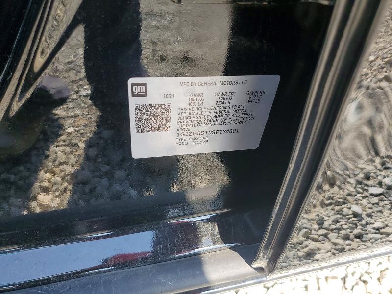 2025 Chevrolet Malibu მანქანა იყიდება აუქციონზე, vin: 1G1ZG5ST0SF134801, აუქციონის ნომერი: 59684606
