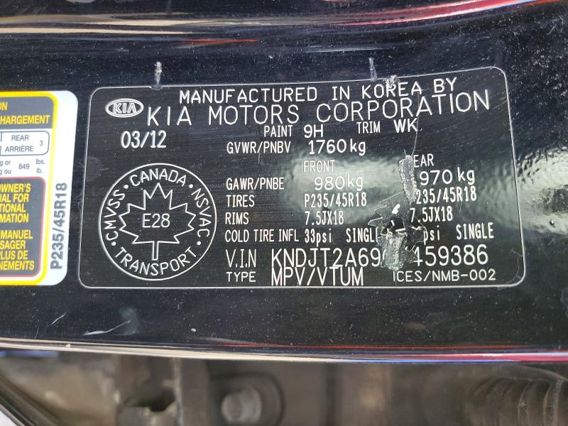 Aukcja sprzedaży 2012 Kia Soul, vin: KNDJT2A69C7459386, numer aukcji: 95585415