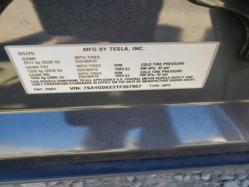 Продажа на аукционе авто 2026 Tesla Model Y, vin: 7SAYGDEE2TF357957, номер лота: 55808416