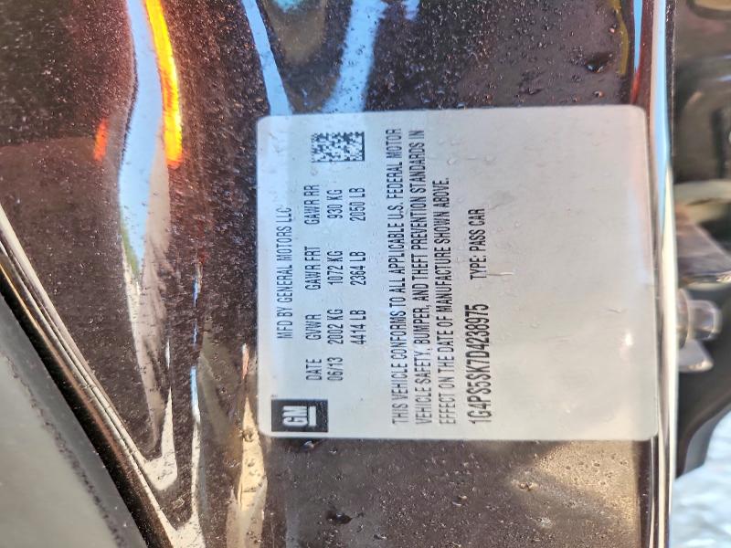 60163686 :رقم المزاد ، 1G4PS5SK7D4238975 vin ، 2013 Buick Verano مزاد بيع