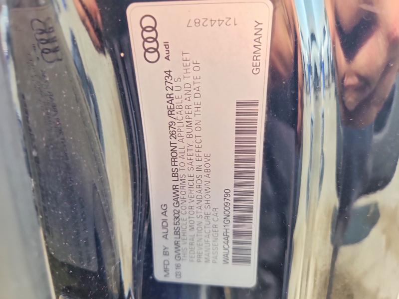 2016 Audi S5 მანქანა იყიდება აუქციონზე, vin: WAUC4AFH1GN009790, აუქციონის ნომერი: 61293366
