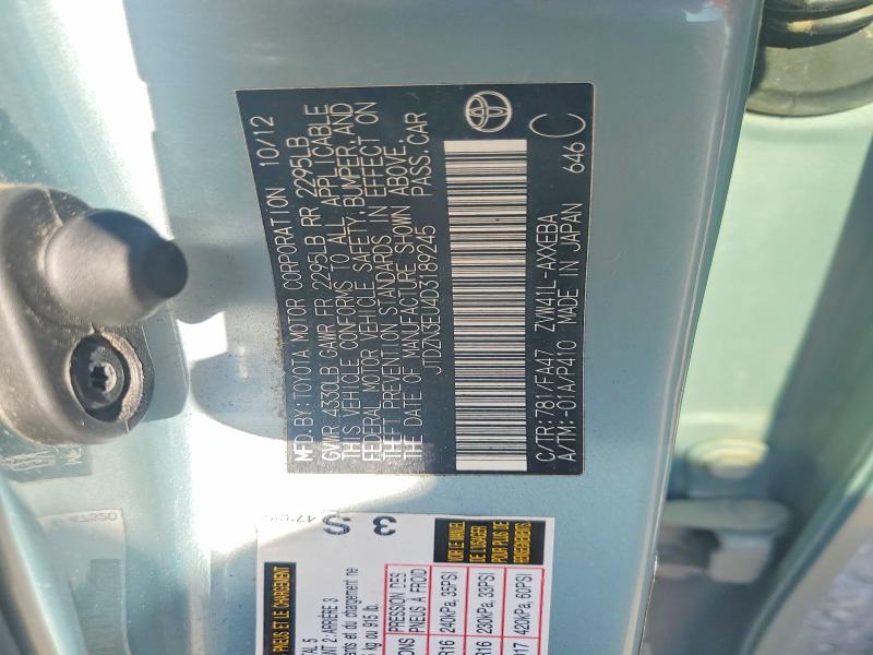 Aukcja sprzedaży 2013 Toyota Prius V, vin: JTDZN3EU4D3189245, numer aukcji: 59330916
