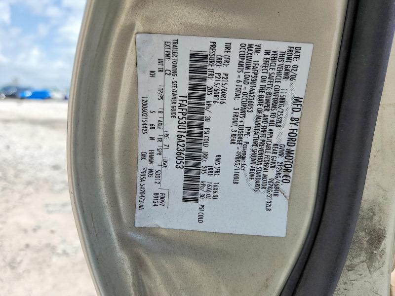 61841986 :رقم المزاد ، 1FAFP53U16A236053 vin ، 2006 Ford Taurus مزاد بيع