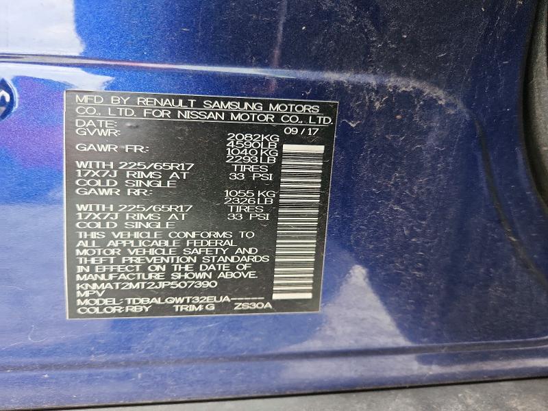 Aukcja sprzedaży 2018 Nissan Rogue, vin: KNMAT2MT2JP507390, numer aukcji: 61782646