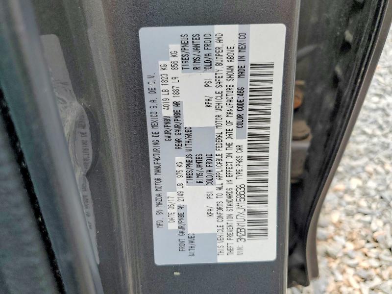 Продаж на аукціоні авто 2018 Mazda 3, vin: 3MZBN1U7XJM158638, номер лоту: 63106596