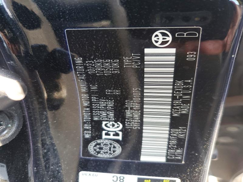 59134856 :رقم المزاد ، 5YFB4MDE1RP101075 vin ، 2024 Toyota Corolla مزاد بيع
