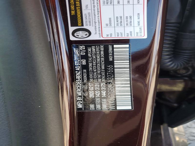 2025 Mercedes-benz S მანქანა იყიდება აუქციონზე, vin: W1K6G7GB9SA327666, აუქციონის ნომერი: 58827186