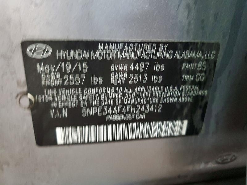 Продаж на аукціоні авто 2015 Hyundai Sonata, vin: 5NPE34AF4FH243412, номер лоту: 61943096