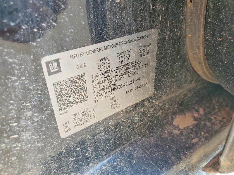 60555026 :رقم المزاد ، 2GCVKNEC5K1121534 vin ، 2019 Chevrolet Silverado Ld مزاد بيع