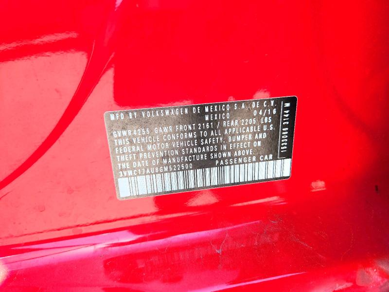 Aukcja sprzedaży 2016 Volkswagen Golf Sportwagen, vin: 3VWC17AU8GM522500, numer aukcji: 60088506
