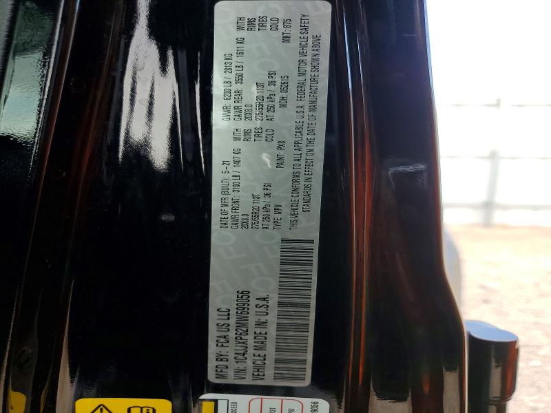 61552576 :رقم المزاد ، 1C4JJXP62MW699056 vin ، 2021 Jeep Wrangler Unlimited مزاد بيع