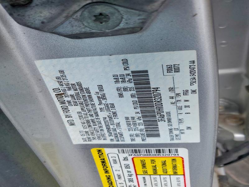 63418746 :رقم المزاد ، 3FA6P0HR0DR320794 vin ، 2013 Ford Fusion مزاد بيع