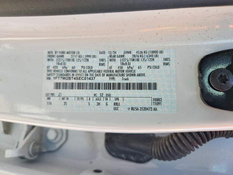 2025 Ford F250 მანქანა იყიდება აუქციონზე, vin: 1FT7W2BT4SEC01437, აუქციონის ნომერი: 62483226