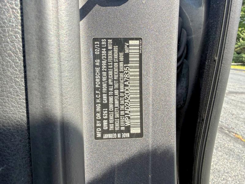 Aukcja sprzedaży 2013 Porsche Cayenne, vin: WP1AD2A20DLA78351, numer aukcji: 63761046