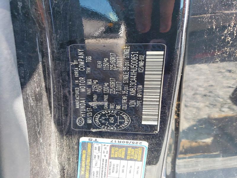 2017 Hyundai Tucson მანქანა იყიდება აუქციონზე, vin: KM8J3CA4XHU500651, აუქციონის ნომერი: 60814586
