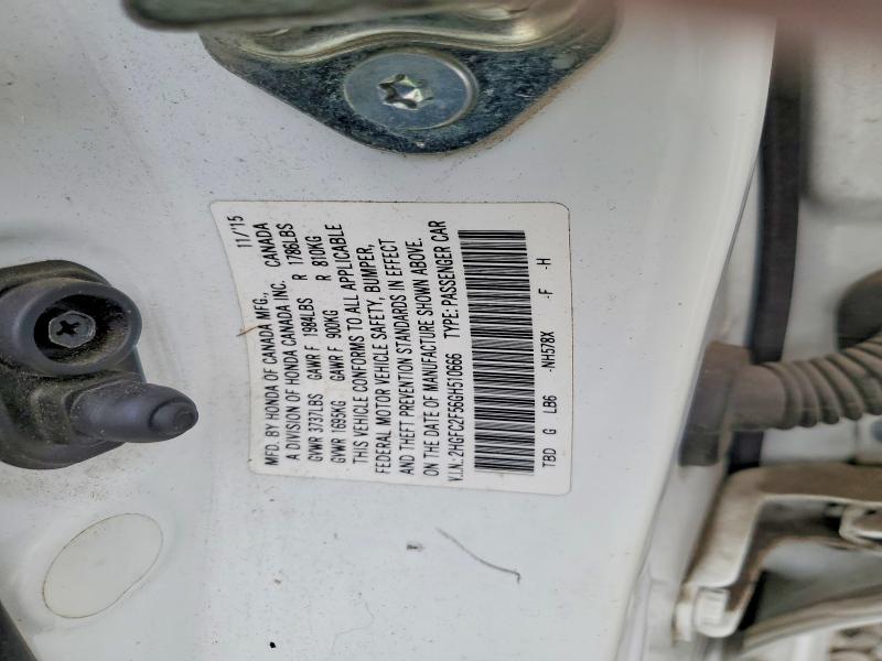 Aukcja sprzedaży 2016 Honda Civic, vin: 2HGFC2F56GH510666, numer aukcji: 59199426