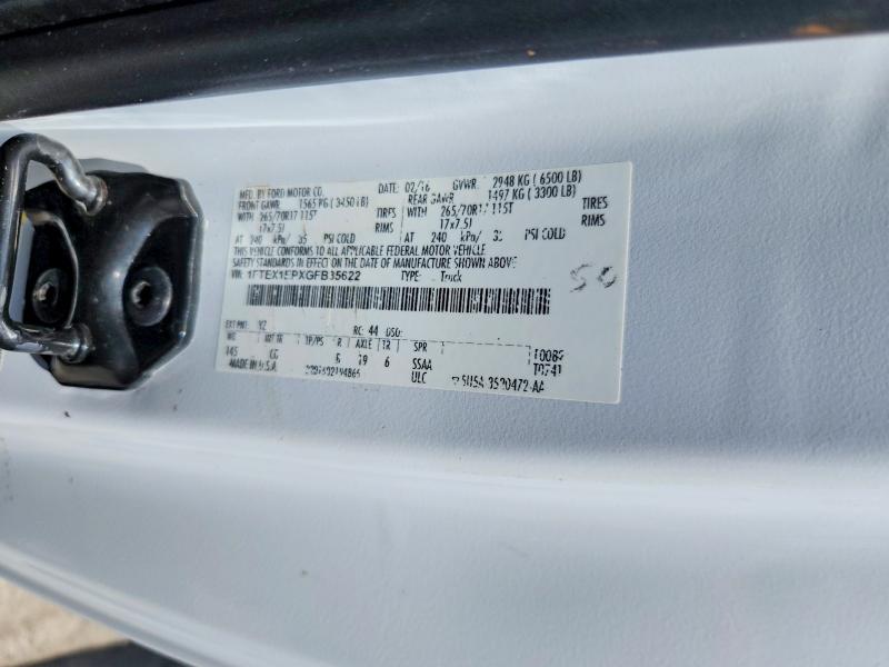 Продаж на аукціоні авто 2016 Ford F150, vin: 1FTEX1EPXGFB35622, номер лоту: 58632666