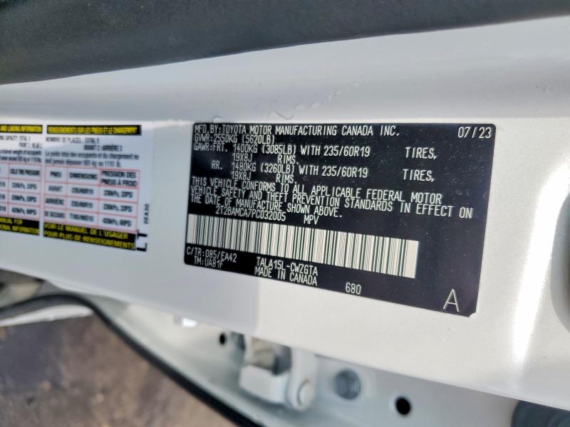 Aukcja sprzedaży 2023 Lexus Rx 350, vin: 2T2BAMCA7PC032005, numer aukcji: 59853406