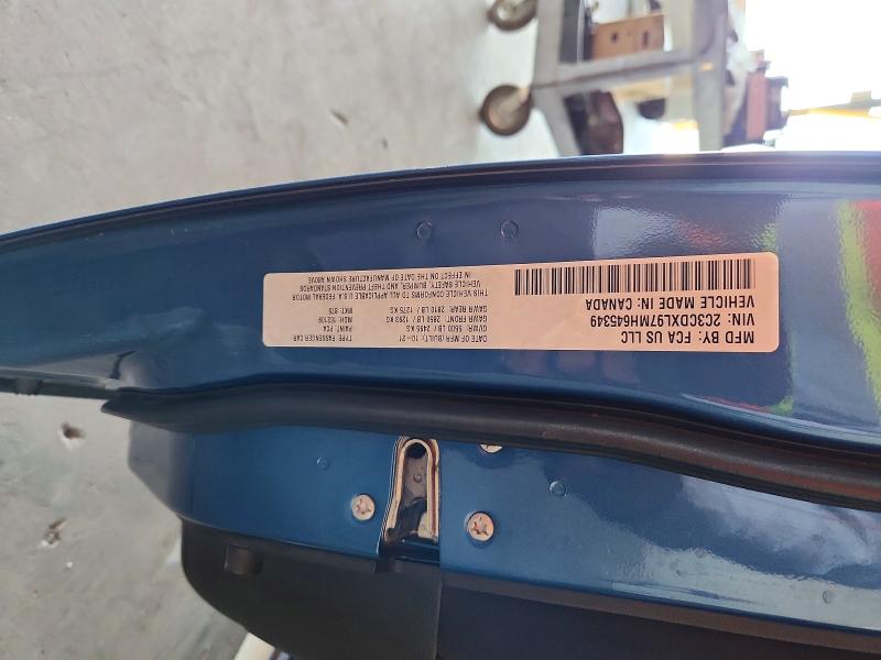 2021 Dodge Charger მანქანა იყიდება აუქციონზე, vin: 2C3CDXL97MH645349, აუქციონის ნომერი: 62125106