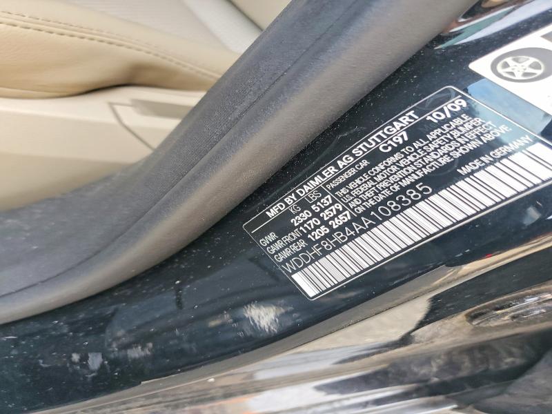 Aukcja sprzedaży 2010 Mercedes-benz E, vin: WDDHF8HB4AA108385, numer aukcji: 62286786