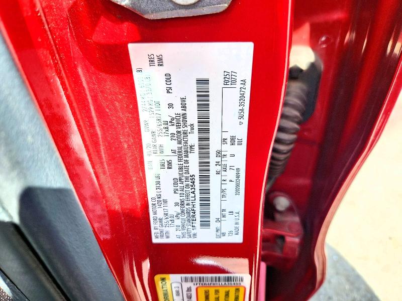 Aukcja sprzedaży 2020 Ford Ranger, vin: 1FTER4FH1LLA35455, numer aukcji: 60164076