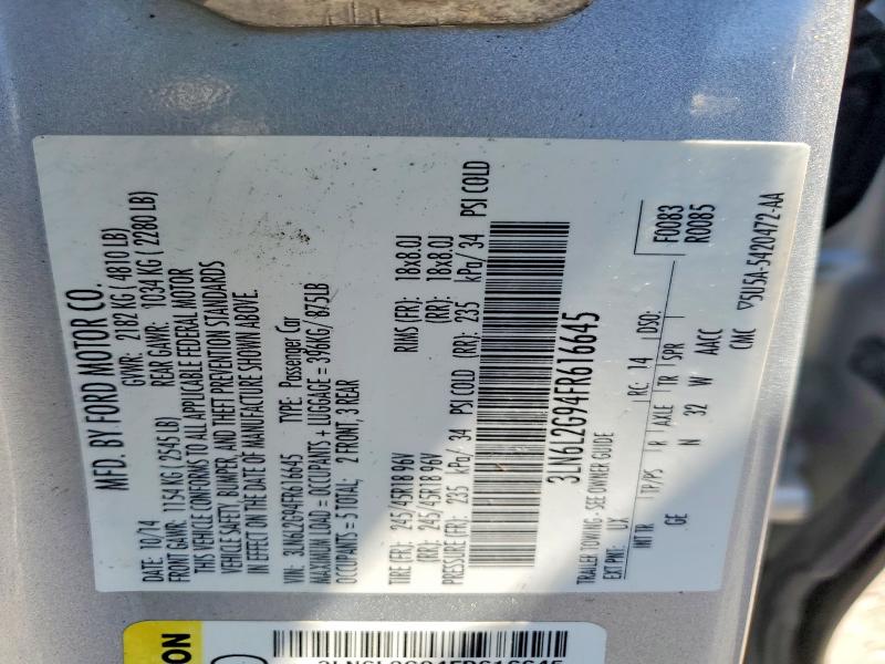 Продаж на аукціоні авто 2015 Lincoln Mkz, vin: 3LN6L2G94FR616645, номер лоту: 61937326