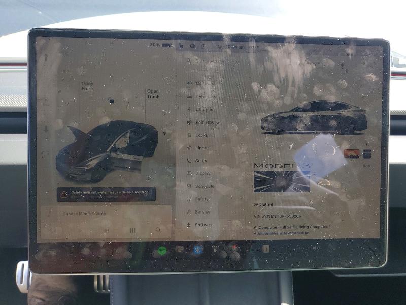 Aukcja sprzedaży 2024 Tesla Model 3, vin: 5YJ3E1ET6RF858286, numer aukcji: 60392586