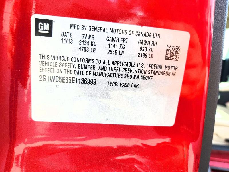 Продаж на аукціоні авто 2014 Chevrolet Impala Limited, vin: 2G1WC5E35E1136999, номер лоту: 60568766