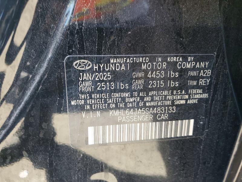 Продаж на аукціоні авто 2025 Hyundai Sonata, vin: KMHL64JA5SA483133, номер лоту: 60649276