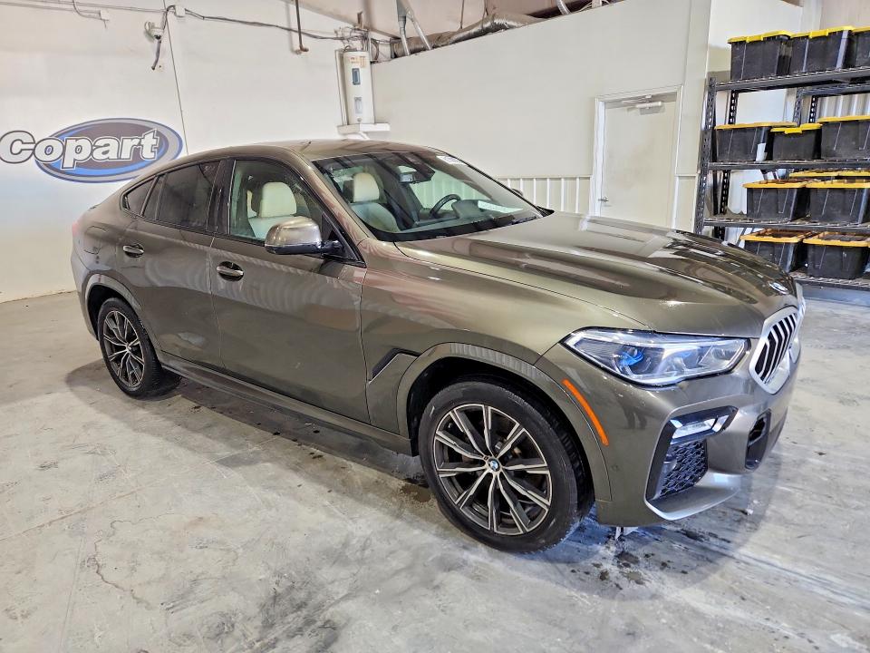 2021 Bmw X6 მანქანა იყიდება აუქციონზე, vin: 5UXCY4C07M9D83172, აუქციონის ნომერი: 61768286
