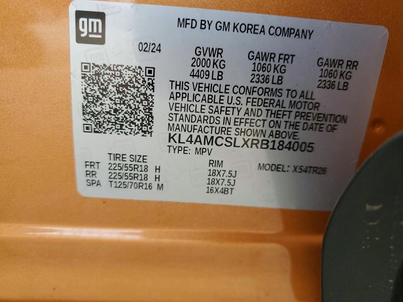 Aukcja sprzedaży 2024 Buick Encore Gx, vin: KL4AMCSLXRB184005, numer aukcji: 61288016