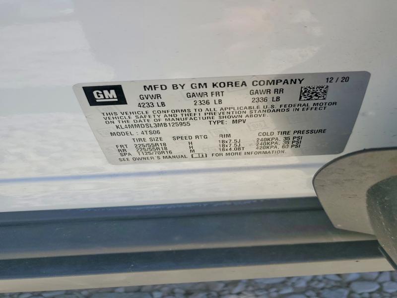 Aukcja sprzedaży 2021 Buick Encore Gx, vin: KL4MMDSL3MB125955, numer aukcji: 62842006